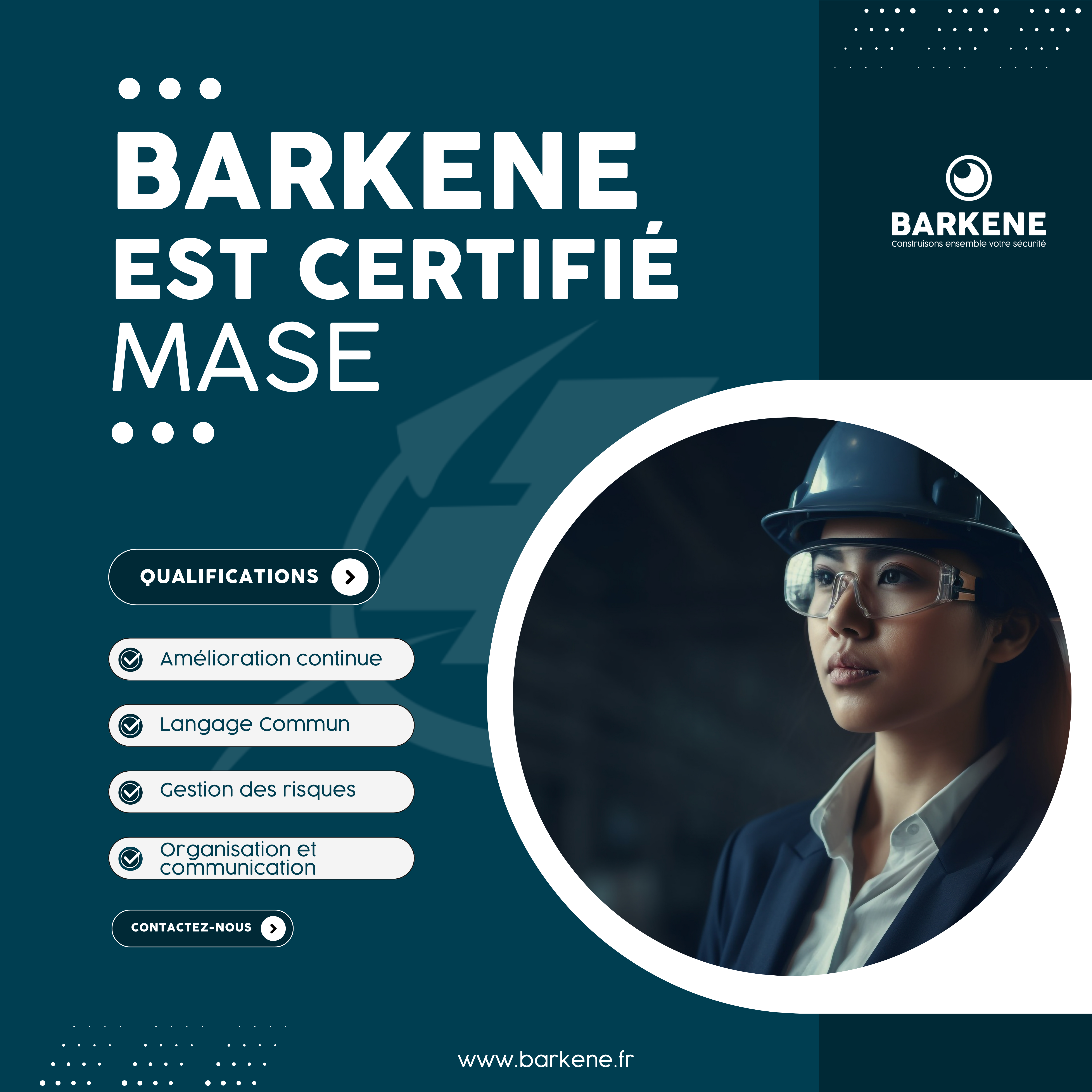 BARKENE est certifié MASE